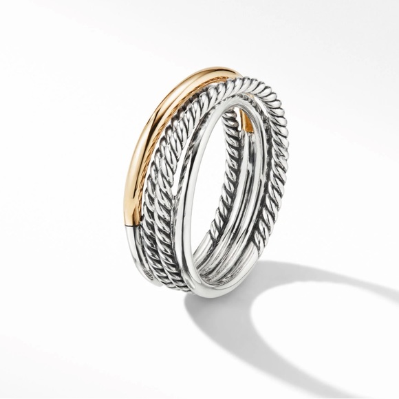 DAVID YURMAN Crossover Band Ring with 18K Yellow Gold - Picture 4 of 4